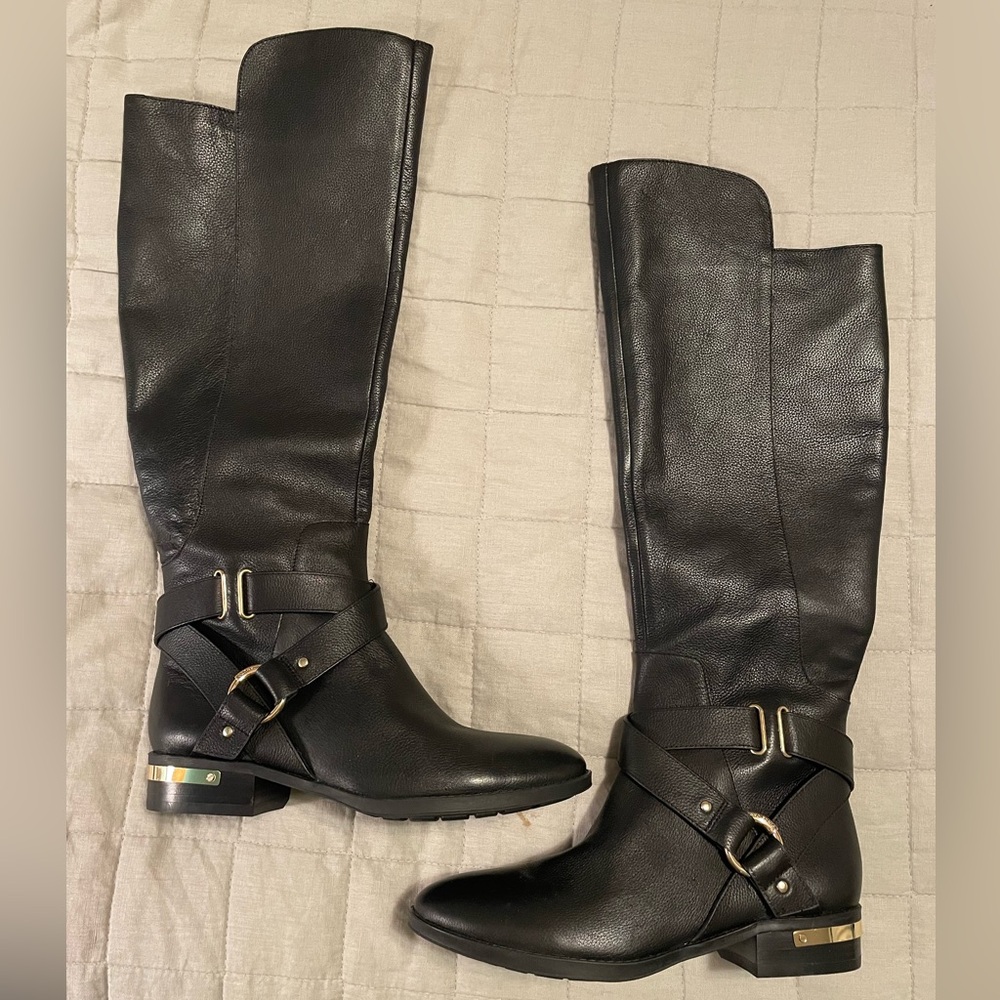 Vince Camuto leather boots, size 7.5M/38